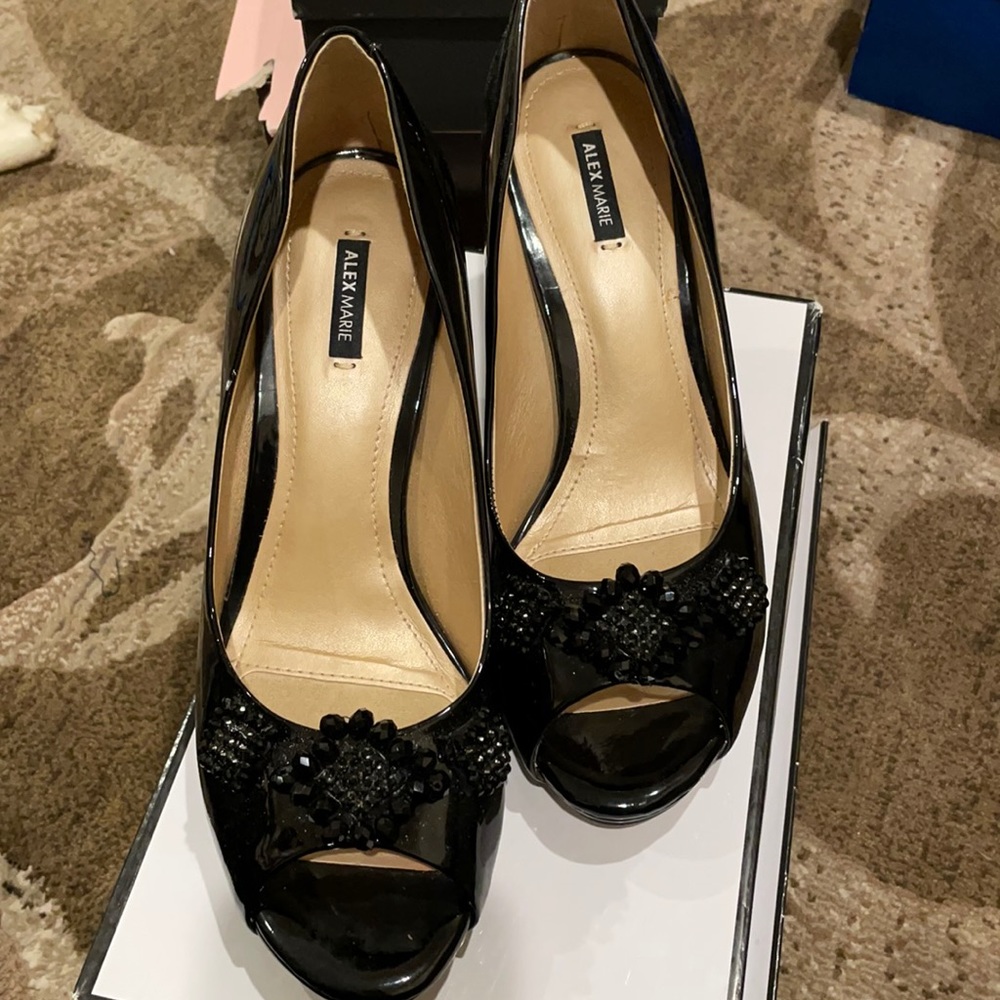 Women’s Black Peeptoe Heels